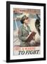 Be A Marine - Free A Marine To Fight-null-Framed Art Print