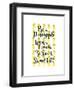 Be A Pineapple-Joan Coleman-Framed Art Print