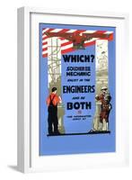 Be a Solider or a Mechanic, Join the Engineers-null-Framed Art Print