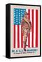 Be a U.S. Marine, Evening Star Building-James Montgomery Flagg-Framed Stretched Canvas