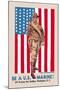 Be a U.S. Marine, Evening Star Building-James Montgomery Flagg-Mounted Art Print