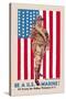 Be a U.S. Marine, Evening Star Building-James Montgomery Flagg-Stretched Canvas