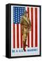 Be a U.S Marine! Poster by James Montgomery Flagg-null-Framed Stretched Canvas