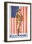 Be a Us Marine', 1st World War Poster-null-Framed Giclee Print