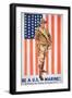 Be a Us Marine', 1st World War Poster-null-Framed Giclee Print