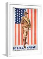 Be a Us Marine', 1st World War Poster-null-Framed Giclee Print