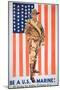 Be a Us Marine', 1st World War Poster-null-Mounted Giclee Print