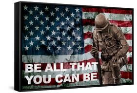 Be All You Can Be Soldier-null-Framed Stretched Canvas