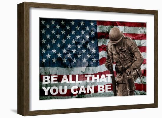 Be All You Can Be Soldier-null-Framed Photo