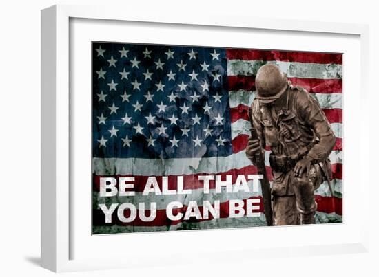 Be All You Can Be Soldier-null-Framed Photo