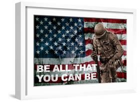 Be All You Can Be Soldier-null-Framed Photo