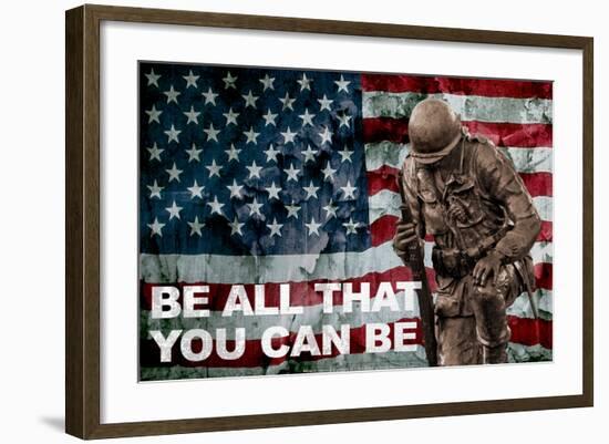 Be All You Can Be Soldier-null-Framed Photo