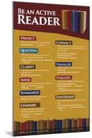 Be An Active Reader-Gerard Aflague Collection-Mounted Poster