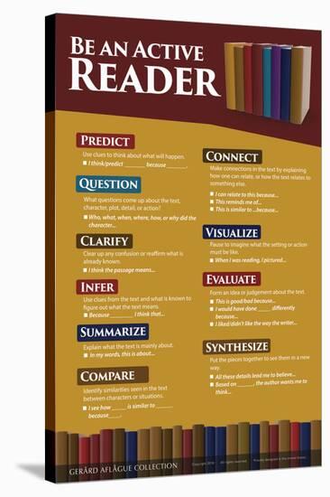 Be An Active Reader-Gerard Aflague Collection-Stretched Canvas