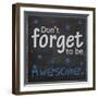 Be Awesome-Lauren Gibbons-Framed Art Print