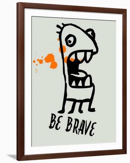 Be Brave 1-Lina Lu-Framed Art Print