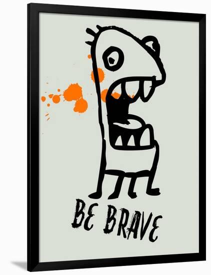 Be Brave 1-Lina Lu-Framed Art Print