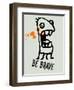 Be Brave 1-Lina Lu-Framed Art Print