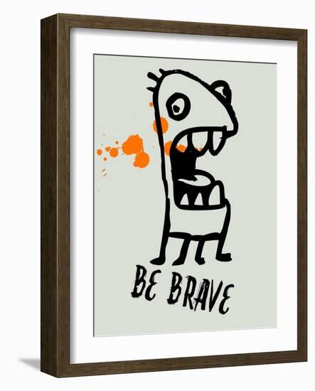 Be Brave 1-Lina Lu-Framed Art Print