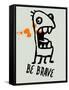 Be Brave 1-Lina Lu-Framed Stretched Canvas