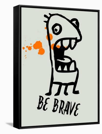 Be Brave 1-Lina Lu-Framed Stretched Canvas