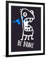 Be Brave 2-Lina Lu-Framed Art Print