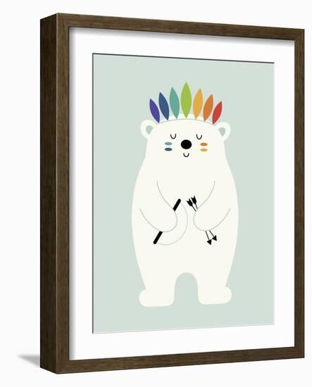 Be Brave Polar-Andy Westface-Framed Giclee Print