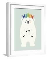 Be Brave Polar-Andy Westface-Framed Giclee Print