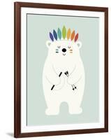 Be Brave Polar-Andy Westface-Framed Giclee Print