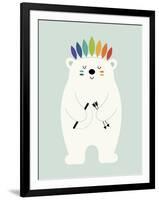 Be Brave Polar-Andy Westface-Framed Giclee Print