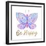 Be Butterflies 2-Kimberly Allen-Framed Art Print
