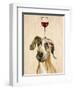 Be Careful Of The Glass of Wine-Jin Jing-Framed Art Print