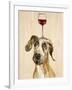 Be Careful Of The Glass of Wine-Jin Jing-Framed Art Print