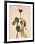 Be Careful Of The Glass of Wine-Jin Jing-Framed Art Print