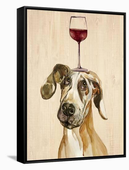 Be Careful Of The Glass of Wine-Jin Jing-Framed Stretched Canvas