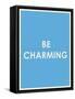 Be Charming Typography-null-Framed Stretched Canvas