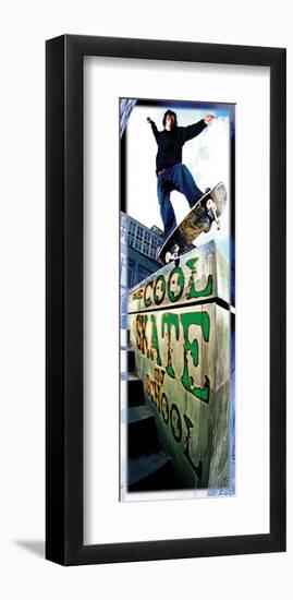 Be Cool, Skate in School-null-Framed Art Print