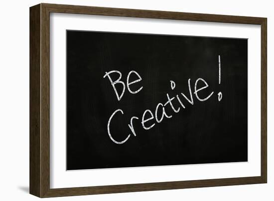 Be Creative-airdone-Framed Art Print