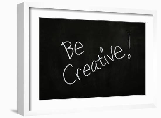 Be Creative-airdone-Framed Art Print