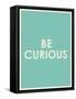 Be Curious Typography-null-Framed Stretched Canvas