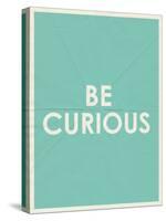 Be Curious Typography-null-Stretched Canvas