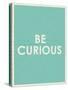 Be Curious Typography-null-Stretched Canvas