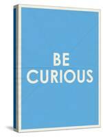 Be Curious Typography-null-Stretched Canvas
