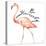 Be Different Flamingo II-Tiffany Hakimipour-Stretched Canvas