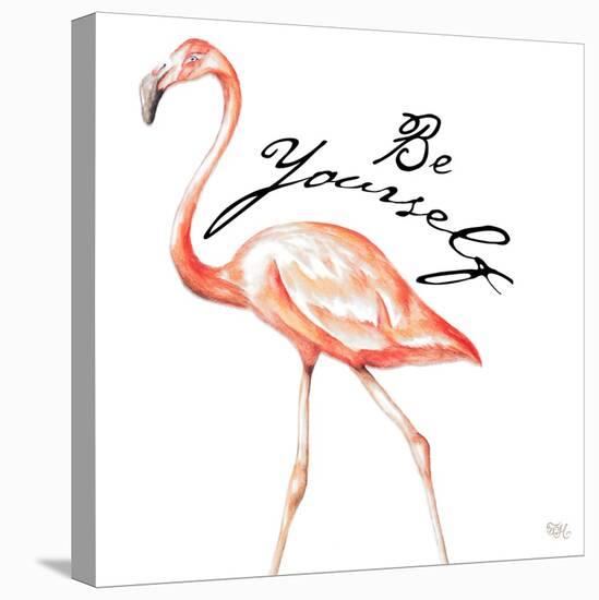 Be Different Flamingo II-Tiffany Hakimipour-Stretched Canvas
