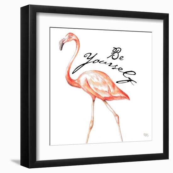 Be Different Flamingo II-Tiffany Hakimipour-Framed Art Print
