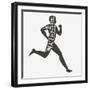 Be Fast or Be Last. Sport/Fitness Typographic Poster. Running Man. Motivational and Inspirational I-Svesla Tasla-Framed Art Print
