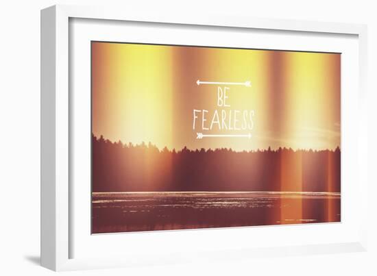 Be Fearless-Vintage Skies-Framed Giclee Print