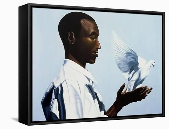 Be Free Three-Kaaria Mucherera-Framed Stretched Canvas