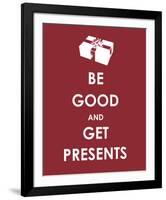 Be Good and Get Presents-null-Framed Giclee Print